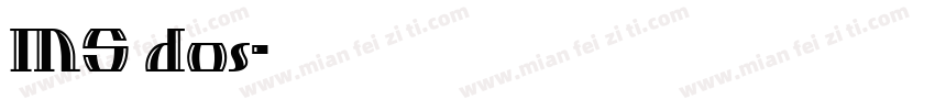 MS dos字体转换